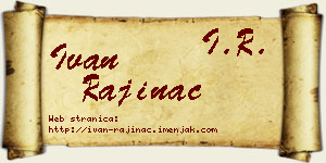Ivan Rajinac vizit kartica
